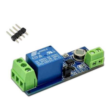 Human Presence Sensing PIR Motion Sensor Relay Module Adjustable Delay & Dual Mode DC 5V Robotics Bangladesh
