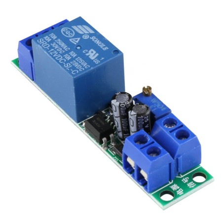 1 Channel 12V Timer Relay Module with Optically Isolated Input Robotics Bangladesh