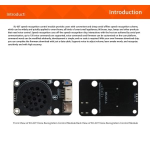 SU-03T Offline AI Intelligent Voice Recognition Control Module HS-S57-L Robotics Bangladesh