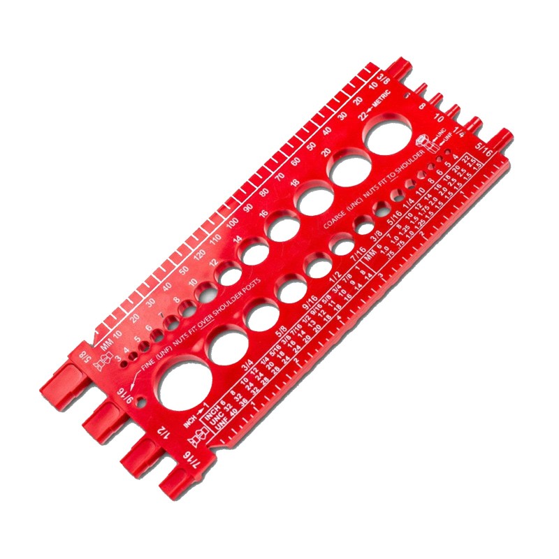 Nut Bolt Screw Thread Gauge Checker – Multi-Functional Inch & Metric Fastener Identifier Robotics Bangladesh