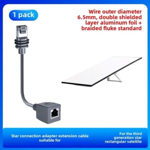 Starlink Compatible SPX to RJ45 Ethernet Adapter Cable Both Dish & Router Side Converter Robotics Bangladesh