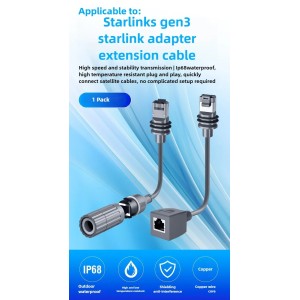 Starlink Compatible SPX to RJ45 Ethernet Adapter Cable Both Dish & Router Side Converter Robotics Bangladesh