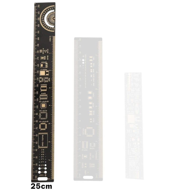 25cm - 8inch Multifunctional PCB Ruler Robotics Bangladesh