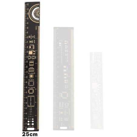 25cm - 8inch Multifunctional PCB Ruler Robotics Bangladesh
