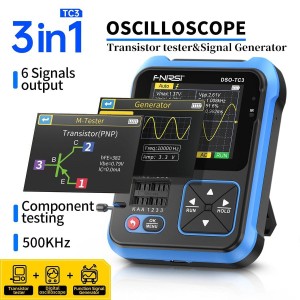 FNIRSI DSO-TC3 3-in-1 Handheld Digital Oscilloscope, Signal Generator & Transistor Tester Robotics Bangladesh