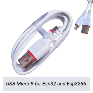 USB Micro-B Cable for ESPCAM Robotics Bangladesh