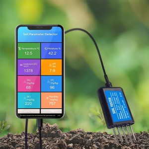 Smart NPK sensor 7 in 1 – USB-C Portable Tester for Temperature, Moisture, EC, pH, and NPK Robotics Bangladesh