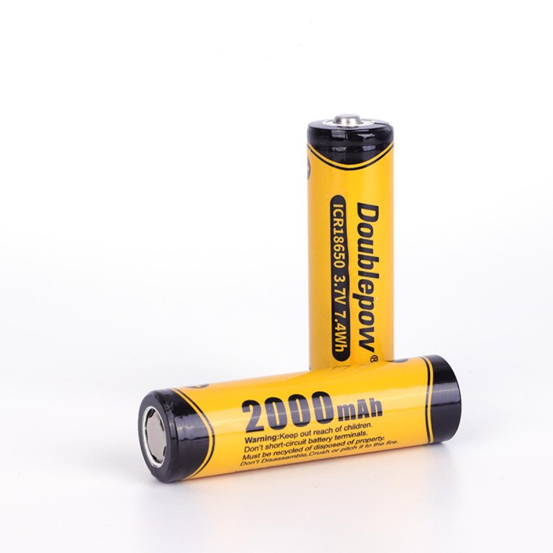 Doublepow 18650 3.7V 2000mAh True Capacity Battery Robotics Bangladesh