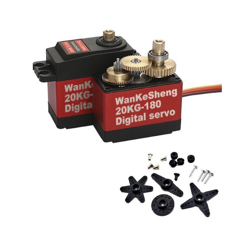 20KG 180° Digital Metal Gear Servo High Torque Robotics Bangladesh