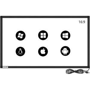 65" Smart Classroom Interactive IR Touch Panel Overlay Kit - 10-Point Multi-Touch, No Glass Robotics Bangladesh