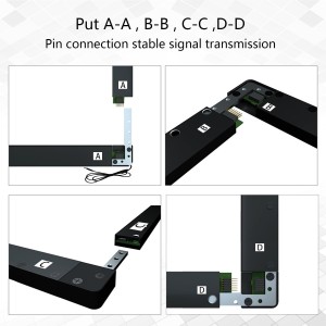 65" Smart Classroom Interactive IR Touch Panel Overlay Kit - 10-Point Multi-Touch, No Glass Robotics Bangladesh