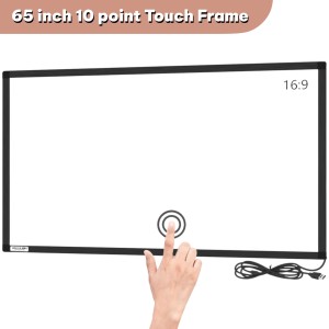 65" Smart Classroom Interactive IR Touch Panel Overlay Kit - 10-Point Multi-Touch, No Glass Robotics Bangladesh