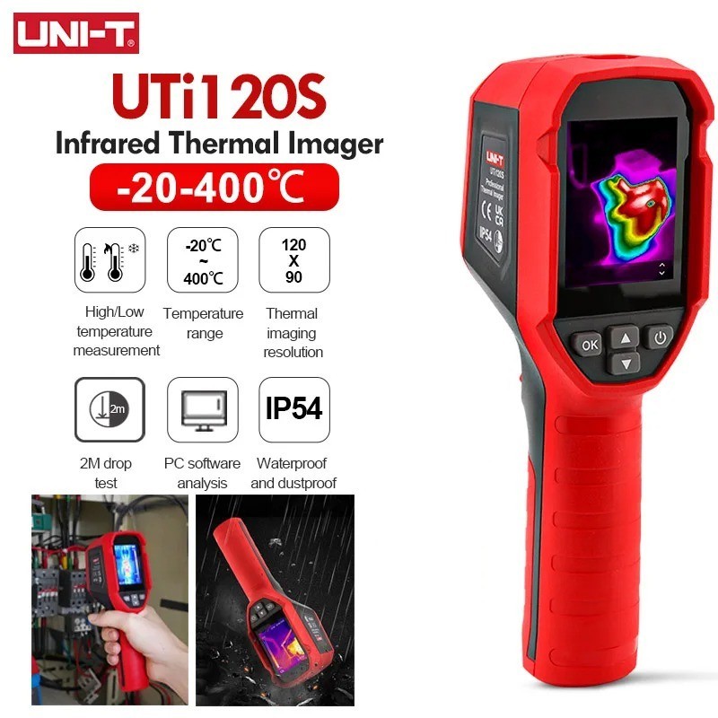 UNI-T UTi120S Handheld Thermal Imaging Camera 120×90 Infrared Resolution -20℃ to 400℃ Range Robotics Bangladesh