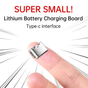 Ultra-Mini Type-C Lithium Battery Charging Module – 3.7V 18650 Protection, 4.