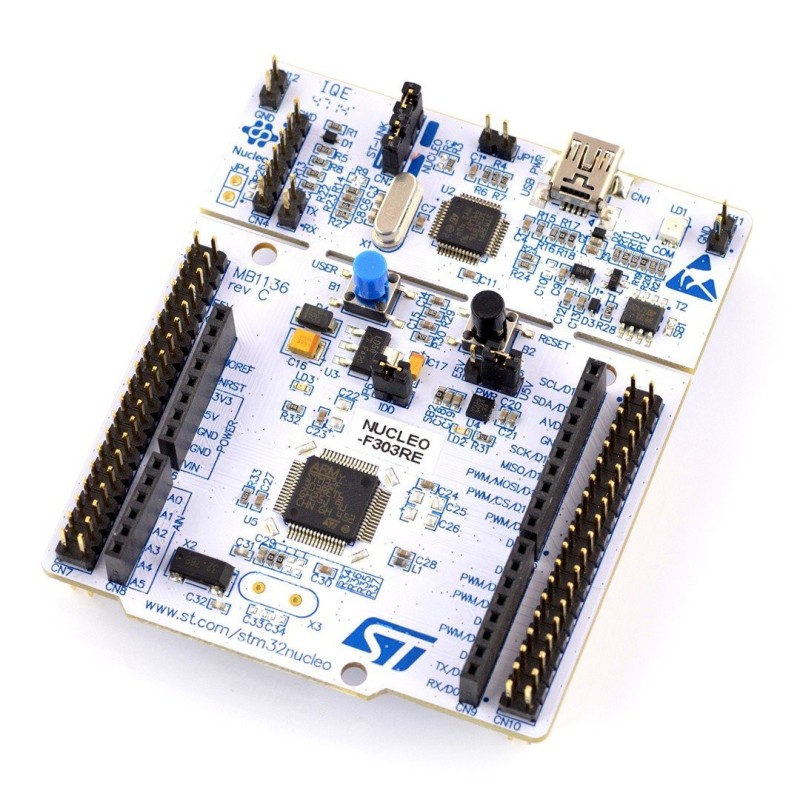 STM32 NUCLEO-F303RE Development Board – STM32F303RET6 ARM Cortex-M4, 512KB Flash, 80KB SRAM Robotics Bangladesh