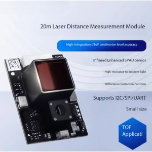 20m High-Precision dToF Laser Distance Sensor Module I2C/UART, 905nm LiDAR Robotics Bangladesh