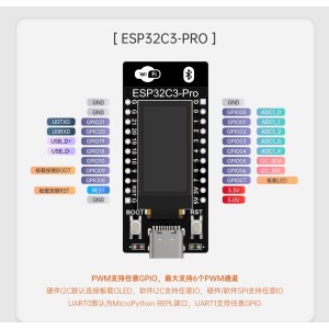 ESP32C3-Pro Development Board with OLED Display Robotics Bangladesh