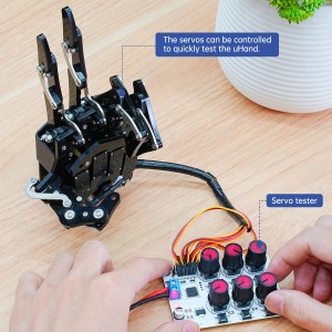 uHand Hiwonder Robotic Bionic Hand Left & Right Pair Individually Moving Fingers Robotics Bangladesh