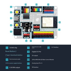 YwRobot ESP32 Development Board Pro WiFi & Bluetooth with Extended IO Robotics Bangladesh