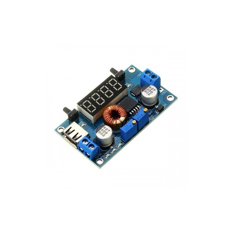 XY-HXC DC-DC 5A Step-Down Buck Converter Module with LED Display (CC/CV) Robotics Bangladesh Robotics Bangladesh
