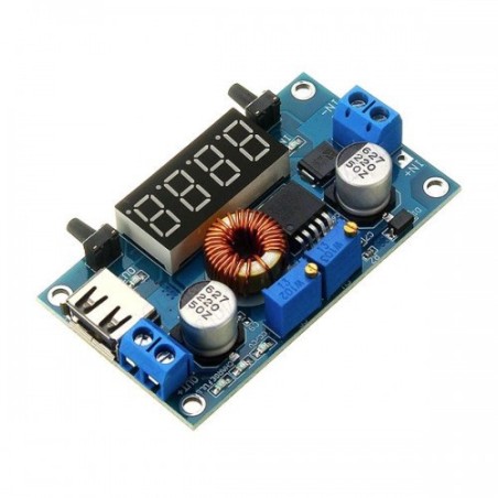 XY-HXC DC-DC 5A Step-Down Buck Converter Module with LED Display (CC/CV) Robotics Bangladesh Robotics Bangladesh