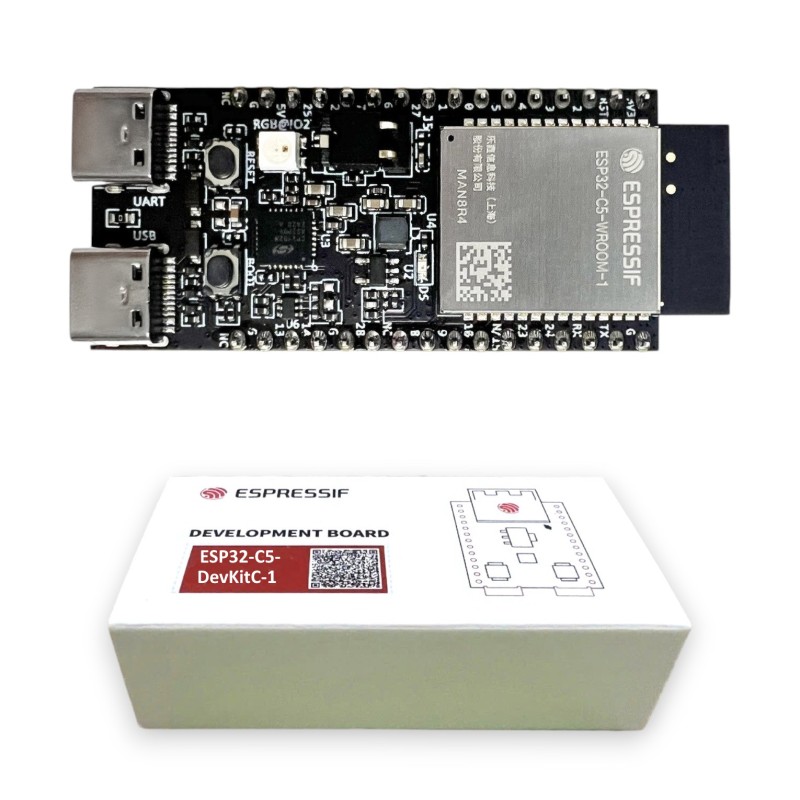 Espressif 2.4 & 5 GHz Dual-Band Wi-Fi 6 ESP32-C5-DevKitC-1-N8R4 Robotics Bangladesh