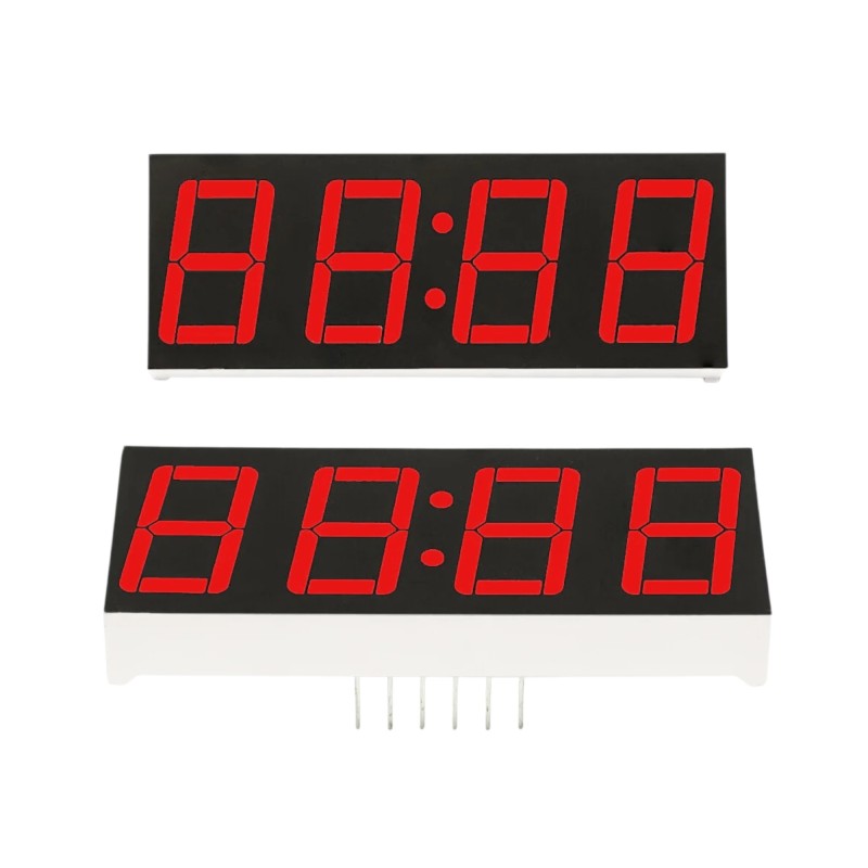 0.56 Inch 4 Digit 7 Segment Red Common Cathode Clock Display Robotics Bangladesh
