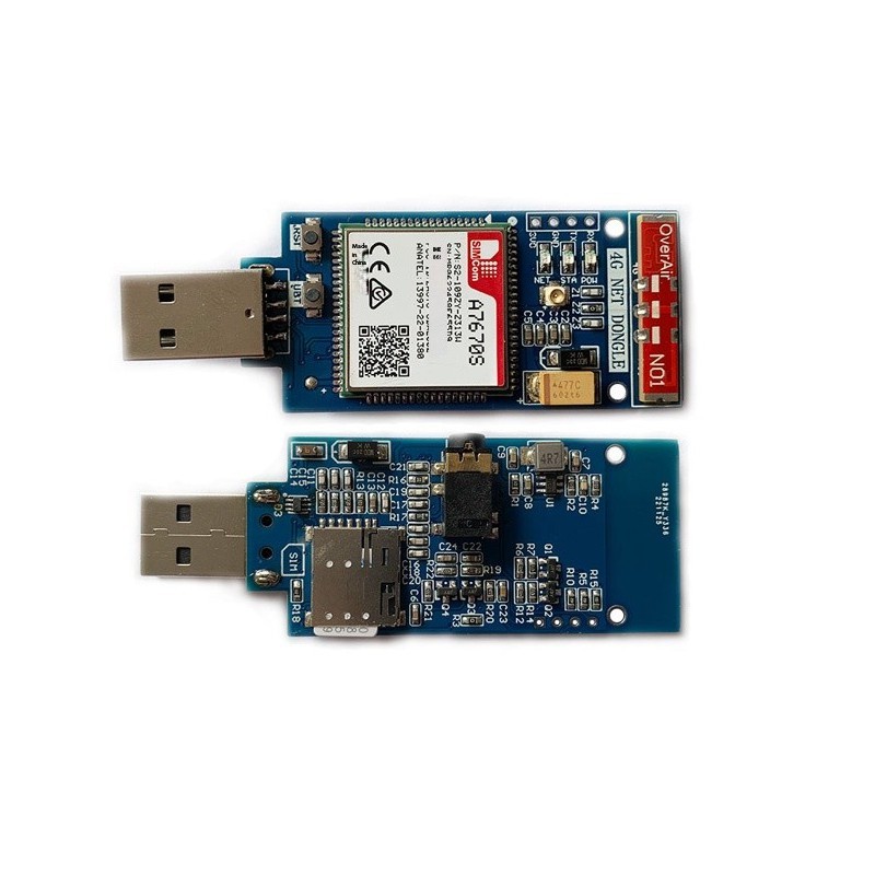 A7670G 4G LTE USB Dongle with TTS Voice, Call, SMS, Data Support for Raspberry Pi Robotics Bangladesh
