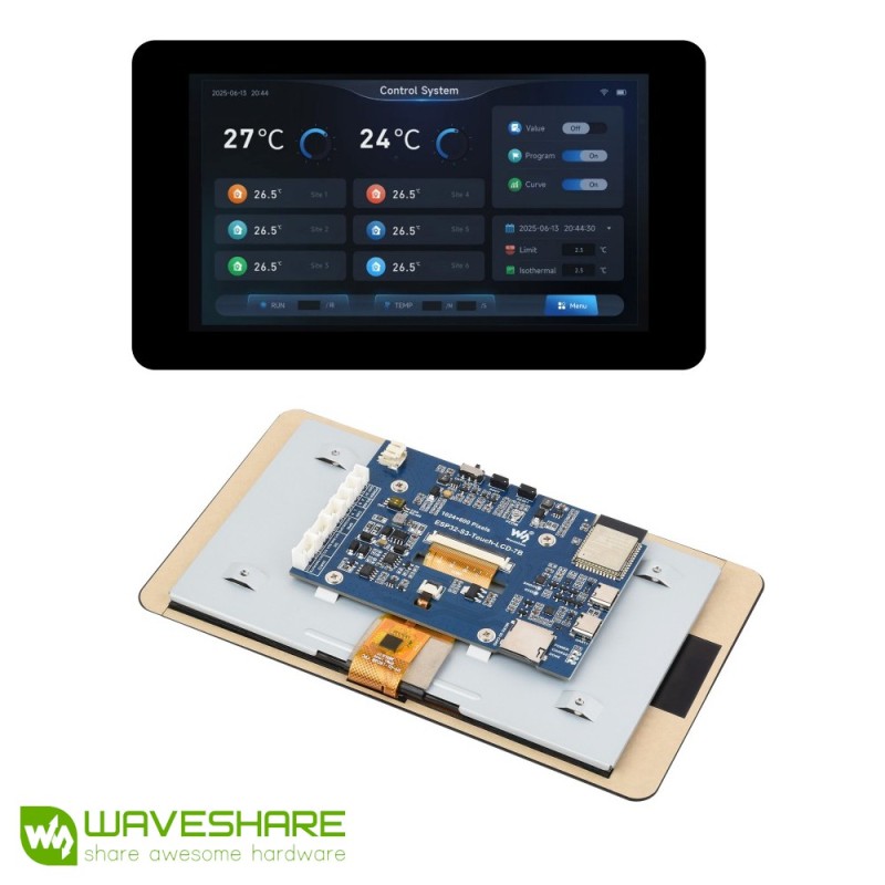 ESP32-S3 7-Inch Display Development Board Type B with Touch Waveshare Robotics Bangladesh
