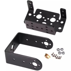 2 DOF Short Pan and Tilt Servo Bracket Mount Kit Robotics Bangladesh