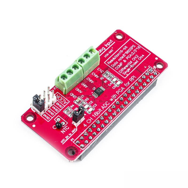ADS1115 4-Channel 16-Bit ADC Module for Raspberry Pi Robotics Bangladesh