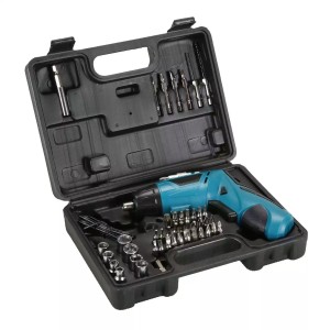 Cordless Folding Electric Drill Screwdriver with 45 Bits Tool Set 4.2V Robotics Bangladesh