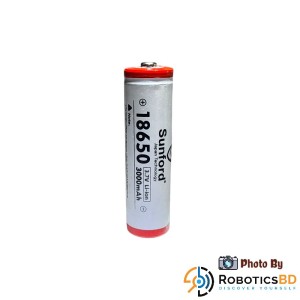 Sunford 3000mAh 3.7v 18650 Battery Robotics Bangladesh