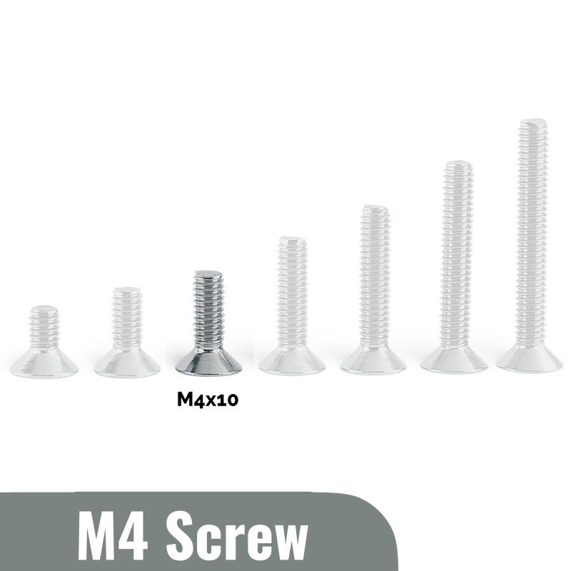 M4x10 Flat head Screw (Pack of 5) Robotics Bangladesh
