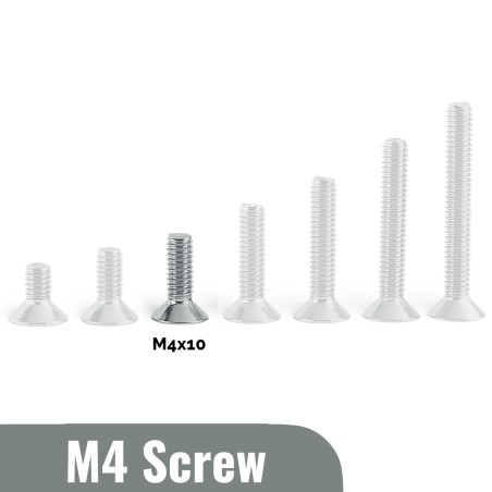 M4x10 Flat head Screw (Pack of 5) Robotics Bangladesh