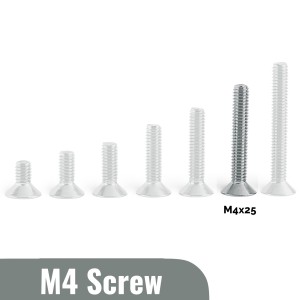 M4x25 Flat head Screw (Pack of 5) Robotics Bangladesh