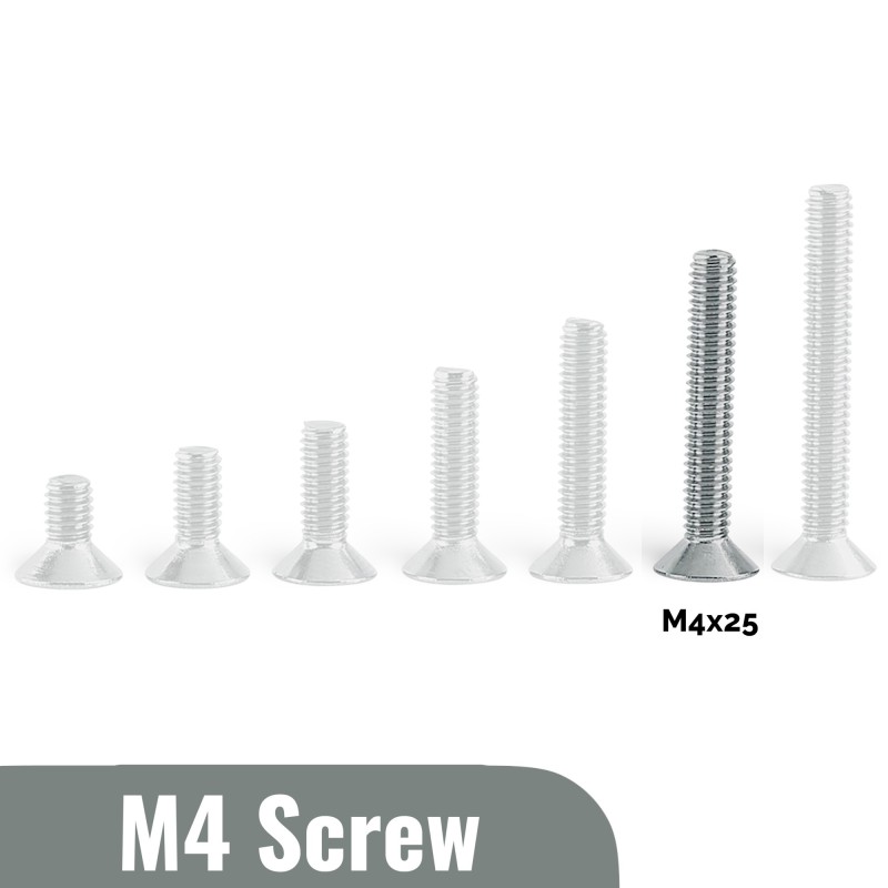 M4x25 Flat head Screw (Pack of 5) Robotics Bangladesh