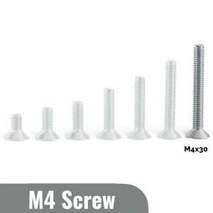 M4x30 Flat head Screw (Pack of 5) Robotics Bangladesh