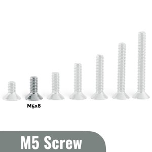M5x8 Flat head Screw (Pack of 5) Robotics Bangladesh