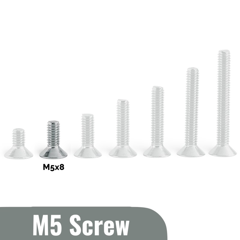 M5x8 Flat head Screw (Pack of 5) Robotics Bangladesh