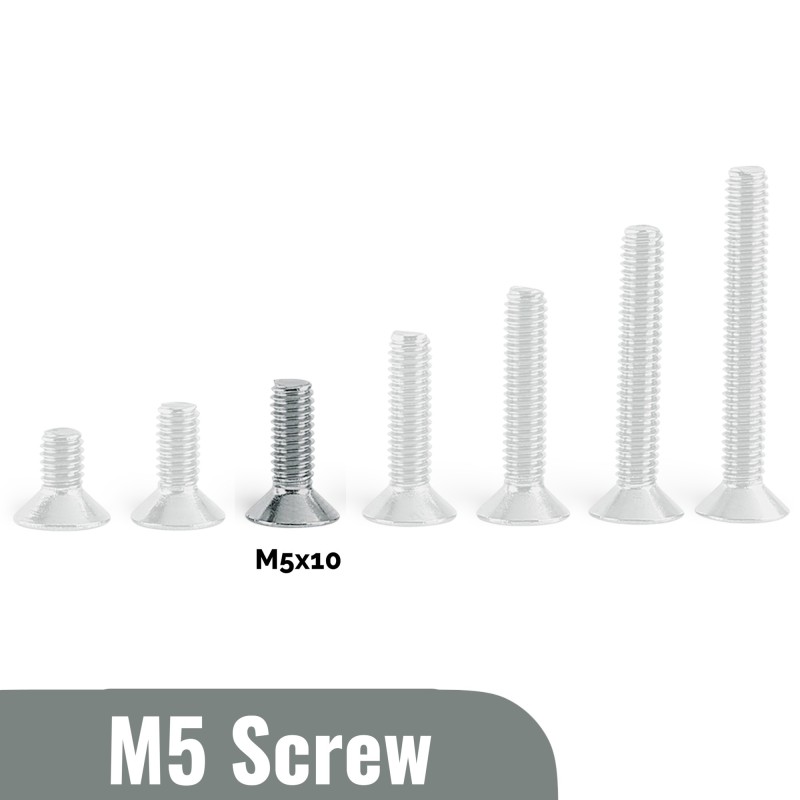 M5x10 Flat head Screw (Pack of 5) Robotics Bangladesh