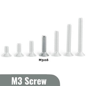 M3x16 Flat head Screw (Pack of 5) Robotics Bangladesh