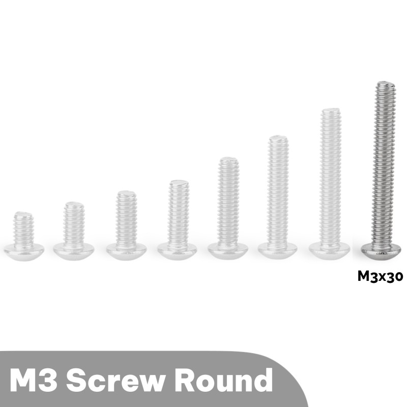 M3x30 Round head Screw Robotics Bangladesh