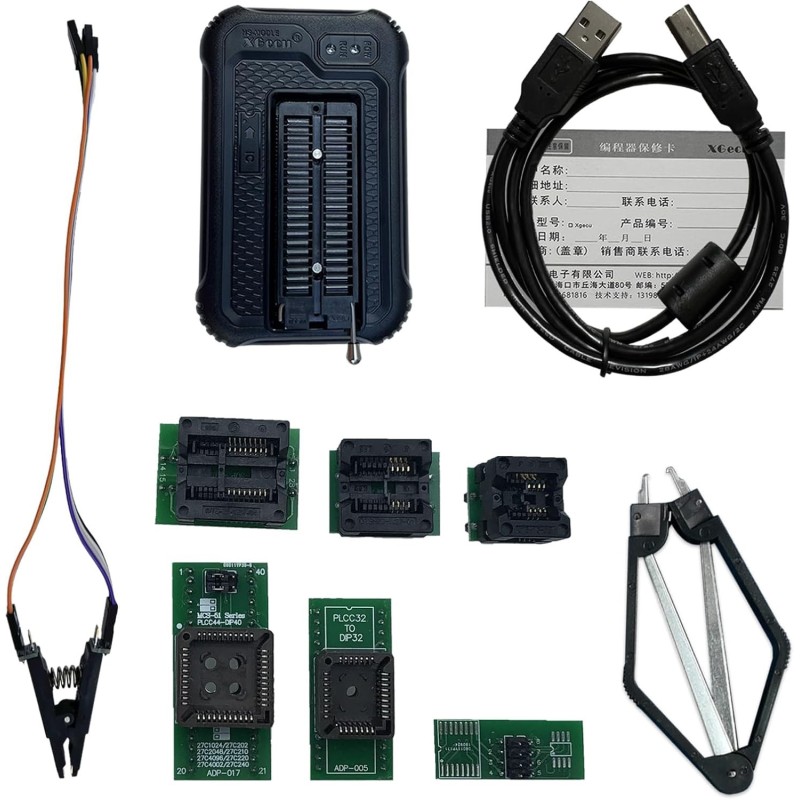 XGecu T48 (TL866-3G) High-Speed Universal Programmer with 8 Adapter Robotics Bangladesh