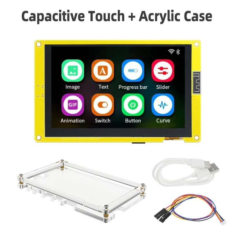 ESP32-S3 5-Inch IPS Smart Display Wi-Fi & Bluetooth HMI TFT LCD Module Robotics Bangladesh