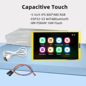 ESP32-S3 5-Inch IPS Smart Display Wi-Fi & Bluetooth HMI TFT LCD Module Robotics Bangladesh