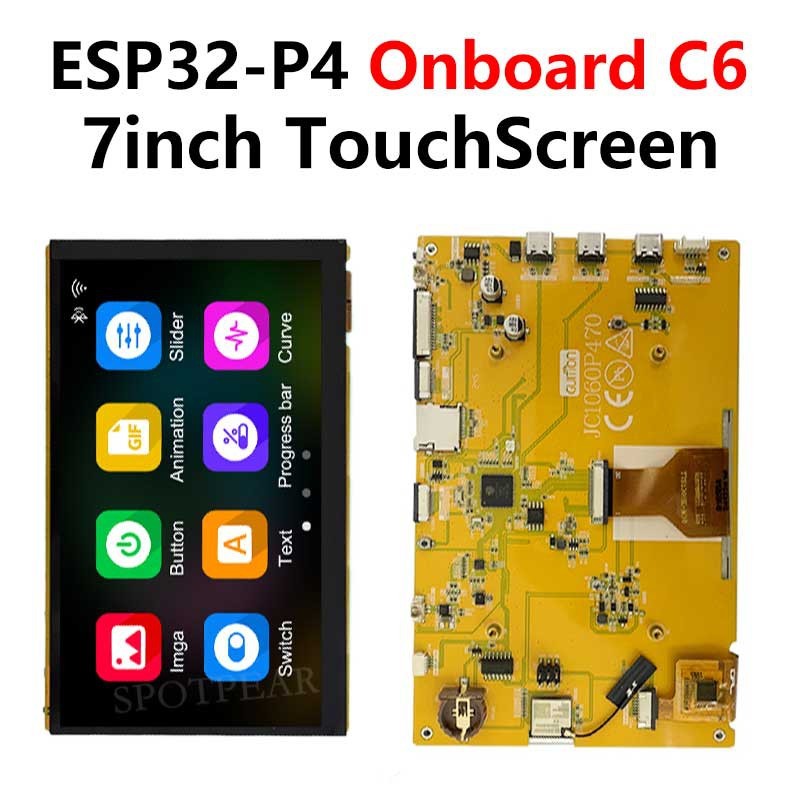 ESP32-P4 7-Inch IPS Smart Display with Touch Wi-Fi & Bluetooth HMI Development Board Robotics Bangladesh