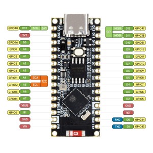 Waveshare ESP32-S3-Nano Development Board Compatible with Arduino Nano ESP32 Robotics Bangladesh
