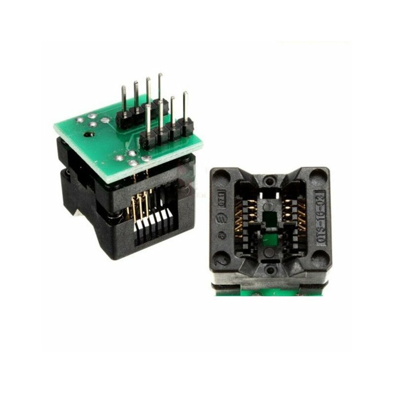 SOP8 to DIP8 IC Test Clip Socket Programmer Adapter Robotics Bangladesh