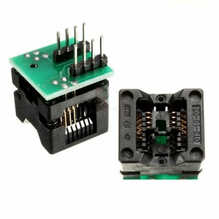SOP8 to DIP8 IC Test Clip Socket Programmer Adapter Robotics Bangladesh